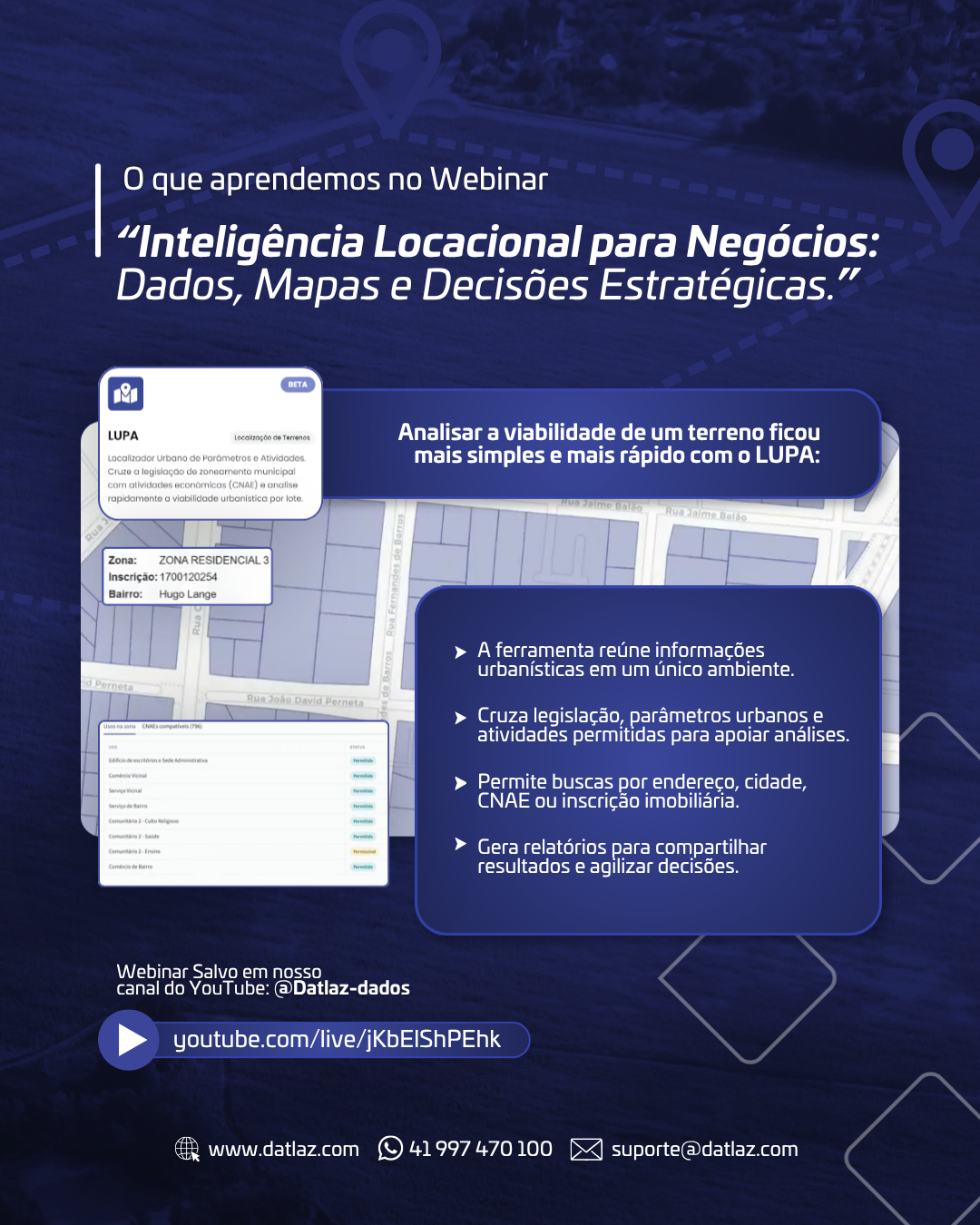 O que aprendemos no Webinar sobre Inteligência Locacional para Negócios